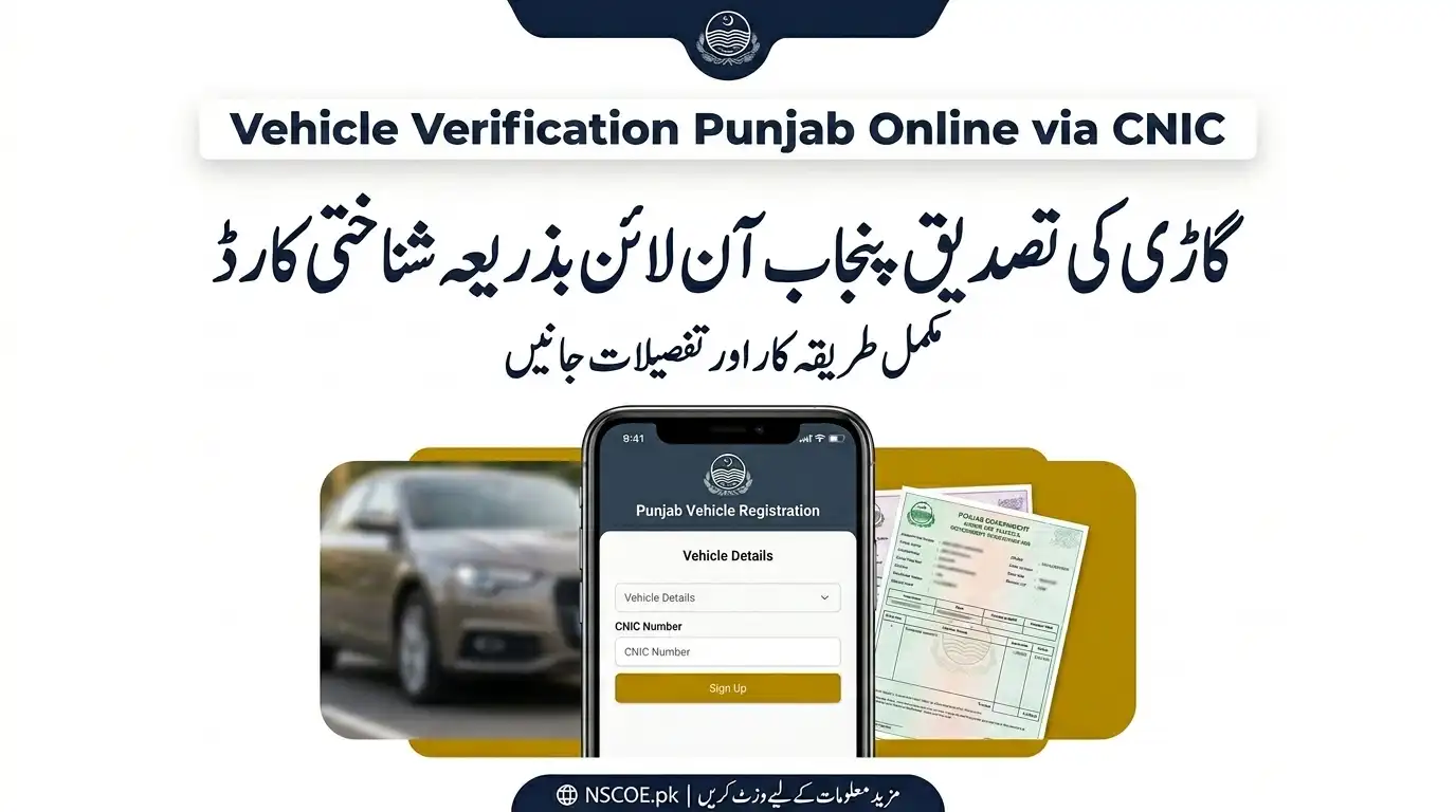 Vehicle Verification Punjab Online CNIC