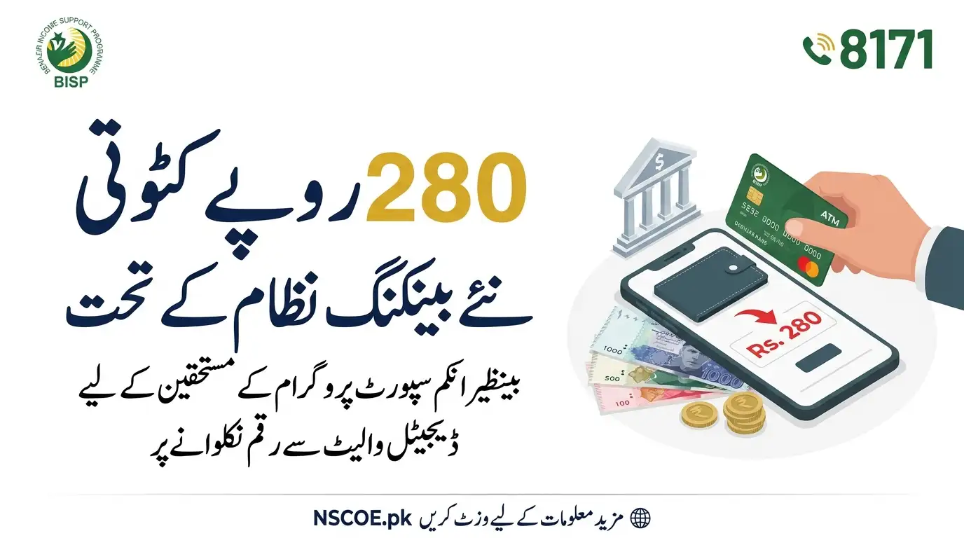 BISP Digital Wallet Withdrawal Charges Announced