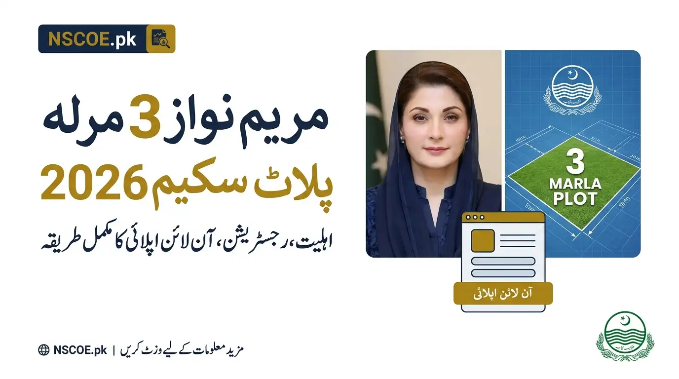 Maryam Nawaz 3 Marla Plot Scheme